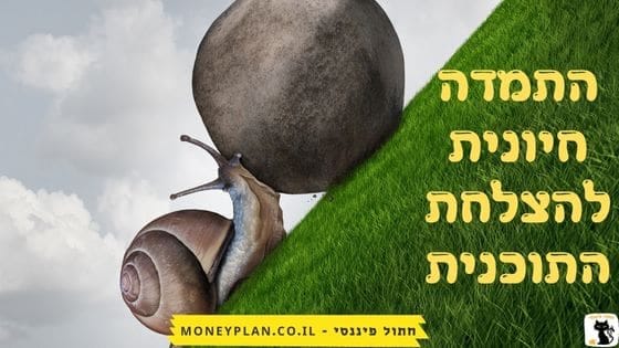 התמדה חיונית להצלחת התוכנית