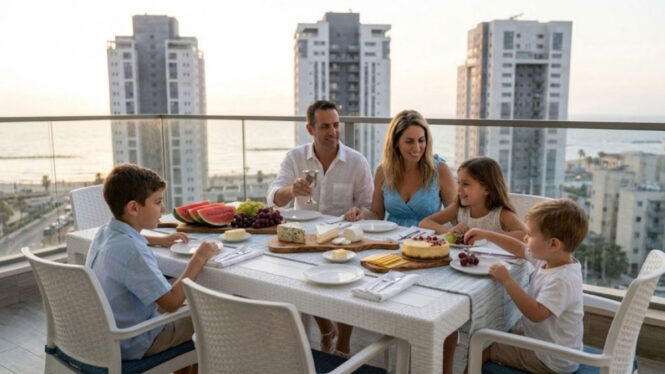 משפחה ישראלית בחג שבועות על רקע עליית מחירי מוצרי החלב בישראל